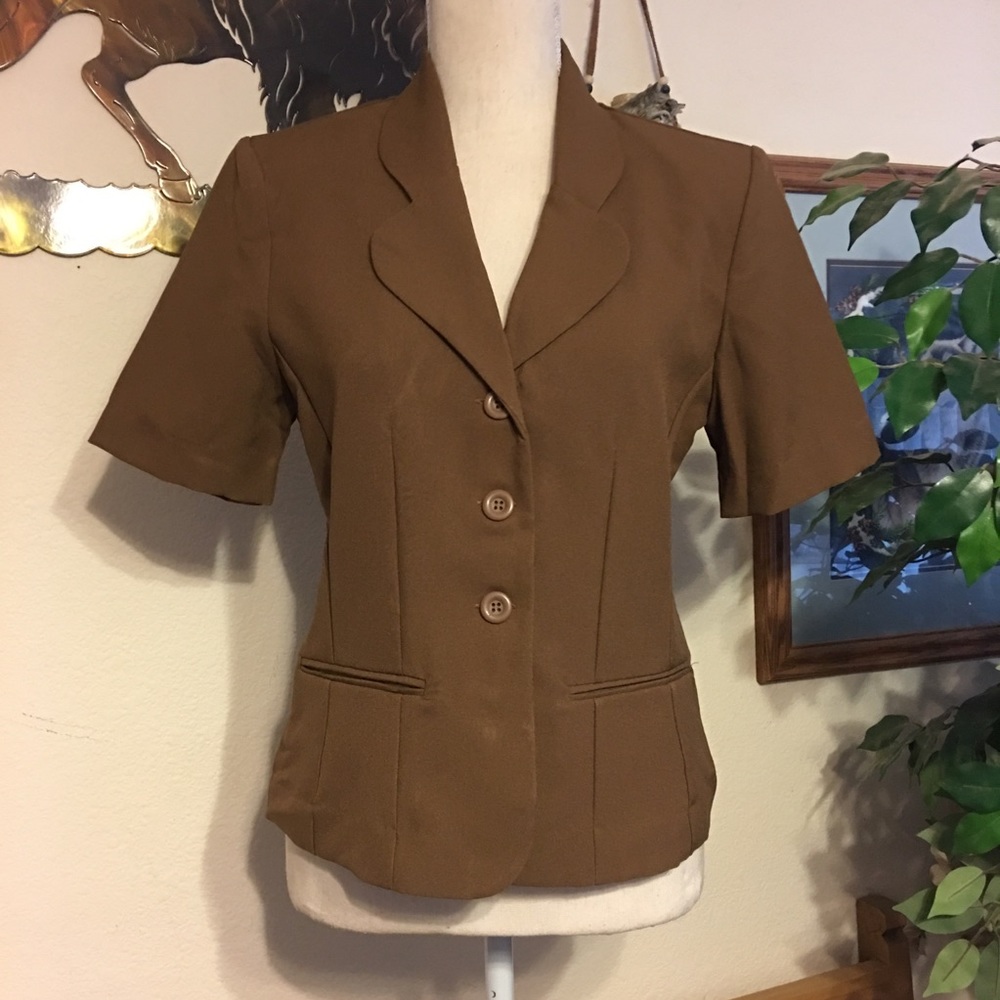 California Grown short sleeve brown jacket